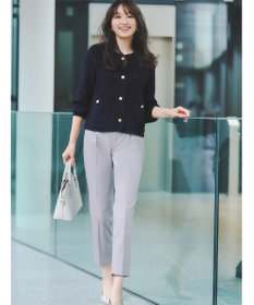 ANY SIS 【接触冷感・UVカット・撥水】クールタッチテーパード パンツ