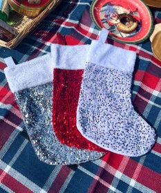 WEGO クリスマスキラキラくつした