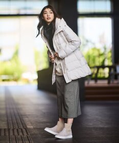 ANY 【洗濯機可/フード取り外し可能/撥水】楽映えリッチロング丈ダウン