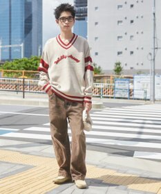 WEGO ラインチルデンニットプルオーバー