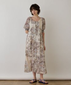 GRACE CONTINENTAL スカーフプリントドレス
