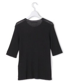 ICB L 【先行予約】 リネンブレンドシアー クルーネックリブニット