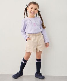 ANY KIDS 【洗濯機可能】スカラップショートパンツ