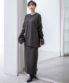 23区 【VERY掲載/洗える】カシミヤブレンド Iライン ニットスカート