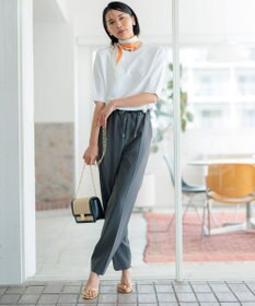 23区 S 【洗える】レーヨンポリエステルストレッチ ドルマン ニット