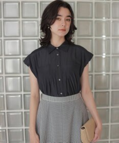 組曲 L ギャザーライトデシン ブラウス