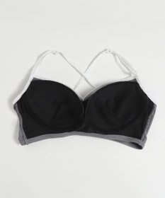 WEGO 【ブラトップ＆ショーツセット】Liliane　Ciel　フェザーラメ