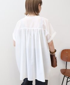 AMERICAN HOLIC 【予約】【WEB限定】イージーケア+接触冷感 フレンチスリーブギャザーシャツ