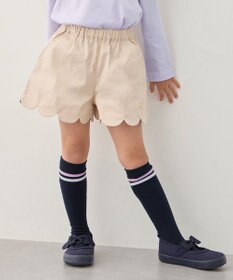 ANY KIDS 【洗濯機可能】スカラップショートパンツ