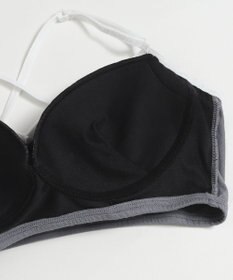 WEGO 【ブラトップ＆ショーツセット】Liliane　Ciel　フェザーラメ