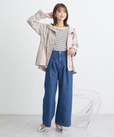 earth music&ecology ドロストペプラムマウンテンパーカー