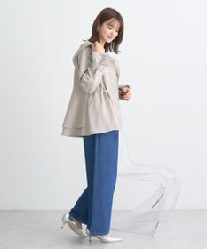 earth music&ecology ドロストペプラムマウンテンパーカー