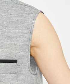 uncrave リネンライクツイル ジレブラウス