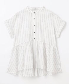 ANY L 半袖ティアードブラウス