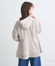 earth music&ecology ドロストペプラムマウンテンパーカー