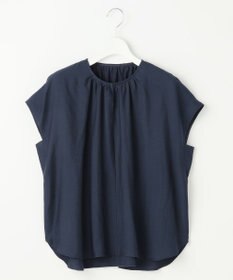 自由区 【カタログ掲載・人気素材・新型登場・新色追加・セットアップ対応】エアリーツイルプルオーバー ブラウス ［新色］ネイビー