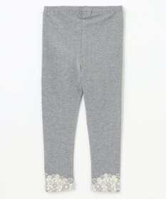 組曲 KIDS 【110-140㎝】10分丈フラワープリント レギンス