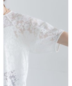 Te chichi メッシュレースボリュームスリーブブラウス