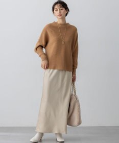 23区 【洗える】ウールカシミヤラメ ドルマンスリーブ ニット