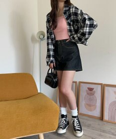 WEGO チェックショートシャツ