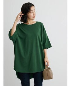 Green Parks ミニ裏毛バックカシュクール半袖チュニック