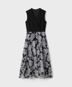 GRACE CONTINENTAL カシュクールフラワープリントワンピース