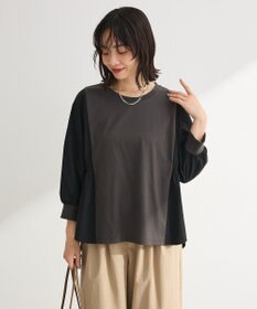 Green Parks ７分袖サイドシャーリングドッキングプルオーバ