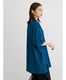 Green Parks ５分袖スキッパーカットチュニック