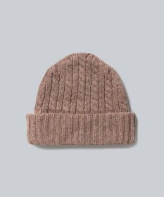 WHITE MAILS 【UNISEX】WOOL PAPER DOUBLE KNIT ケーブルビーニー