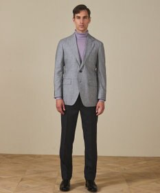 GOTAIRIKU 【CANONICO/カノニコ】サキソニーウールコットンブレンド ジャケット_グレー千鳥柄