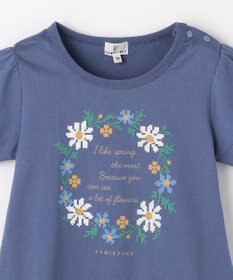 組曲 KIDS 【90-100㎝】 フラワーリースTeeシャツ