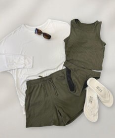 OP／FILA 【ocean pacific】ラッシュガード付き水着4点セット タンキニデザイン