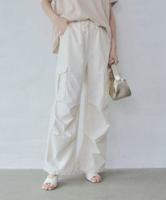 WEGO 【ウエストゴム】イージーパラシュートカーゴパンツ