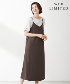 J.PRESS LADIES S 【WEB限定】サイロドライギャバ2wayストレッチ キャミワンピース