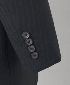 GOTAIRIKU 【御幸毛織】ドライスピナーツイルストレッチスーツ_ブラックストライプ