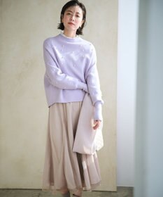 ANY SIS 【洗える】ラッセルチュールマチ スカート