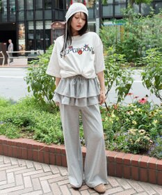 WEGO 【ユニセックス着用ITEM/機能T】接触冷感モチーフ刺繍グラフィックT（SS）