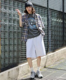 WEGO 【ユニセックス着用ITEM/SMサイズ展開/ウエストゴム】スウェットバギーショーツ