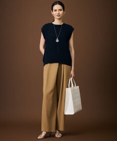 自由区 【SHIHOさん着用・機能性抜群・旬シルエット】ファンクショナルブロード カーブパンツ