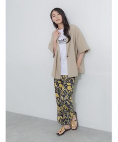 Te chichi 麻調ハーフスリーブジャケット