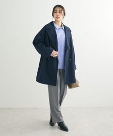 Green Parks イージーケアショート丈ストライプシャツ