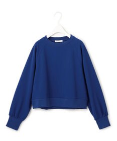 ICB 【UVカット・洗える】ジョーゼットジャージー クロップド丈プルオーバー