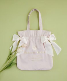 Maison de FLEUR ダブルリボンギャザートートバッグ