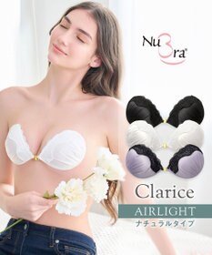 BRADELIS New York 【NuBra / ナチュラルタイプ】ヌーブラ・エアーライト クラリス デザインヌーブラ ストラップレス バックレス