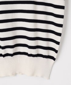 Feroux 【洗える】袖フレアボーダー ニット