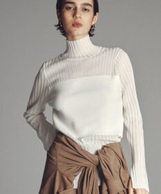 uncrave シアーニット コンビトップス