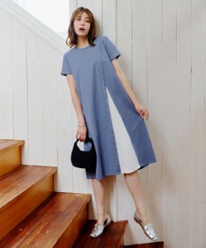 Tiaclasse 【UVケア・接触冷感】”あまラク” アシメプリーツカットソーワンピース