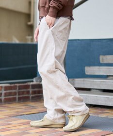 WEGO 【ユニセックス着用ITEM/ウエストゴム/SMLサイズ展開】コーデュロイイージーストレートパンツ