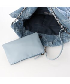 UNBILLION 【テレビ ドラマ着用アイテム】カシュカシュ cachecache / デニム風チェーンバッグ