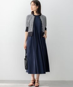 組曲 L ドライタッチ 5分袖カーディガン